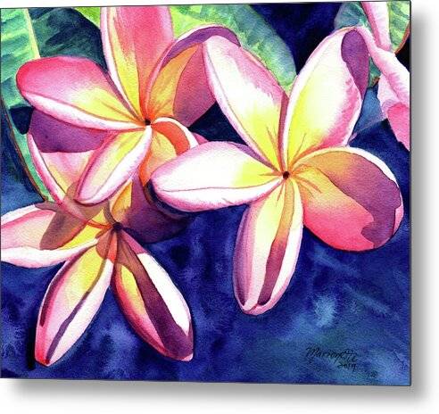 Plumeria Garden 3 - Metal Print Metal Print 1ArtCollection