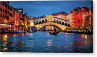 Ponte di Rialto Twilight - Canvas Print