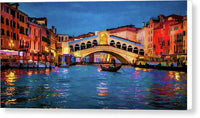 Ponte di Rialto Twilight - Canvas Print