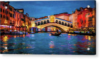 Ponte di Rialto Twilight - Acrylic Print Acrylic Print 1ArtCollection