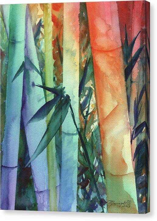 Rainbow Bamboo 2 - Canvas Print Canvas Print 1ArtCollection