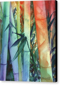 Rainbow Bamboo 2 - Canvas Print Canvas Print 1ArtCollection