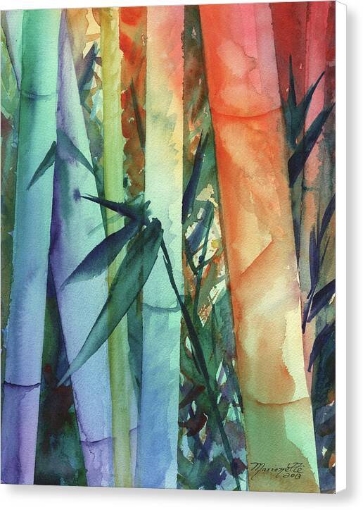 Rainbow Bamboo 2 - Canvas Print Canvas Print 1ArtCollection