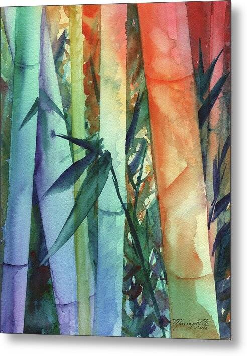 Rainbow Bamboo 2 - Metal Print Metal Print 1ArtCollection