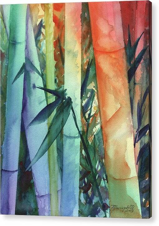 Rainbow Bamboo 2 - Acrylic Print Acrylic Print 1ArtCollection