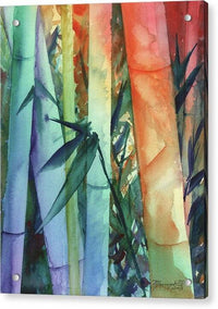 Rainbow Bamboo 2 - Acrylic Print Acrylic Print 1ArtCollection