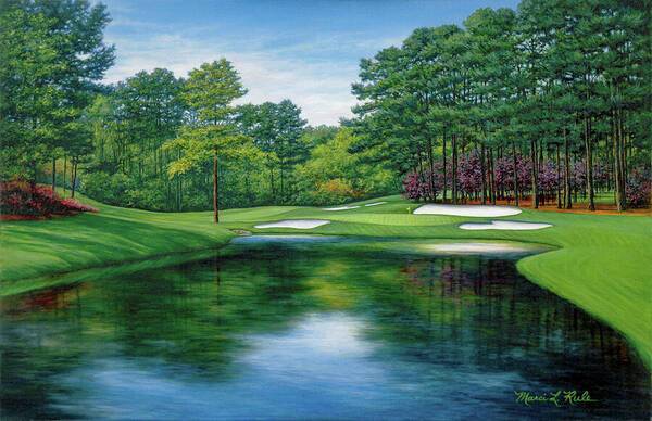 Redbud 16 Augusta National - Art Print