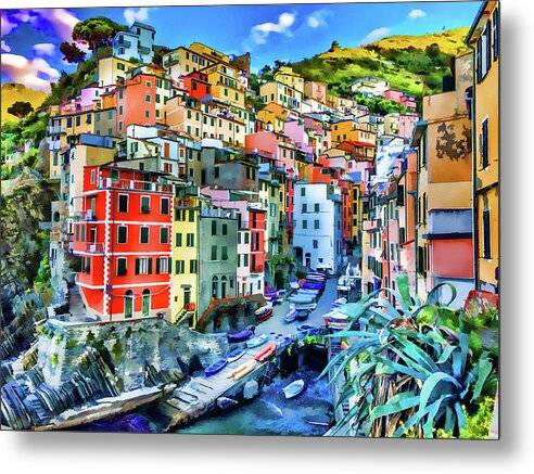 Riomaggiore Art - Metal Print