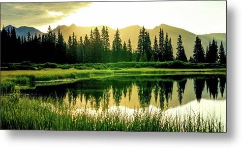 Rocky Mountain Sunrise - Metal Print