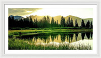 Rocky Mountain Sunrise - Framed Print