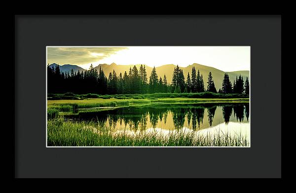 Rocky Mountain Sunrise - Framed Print