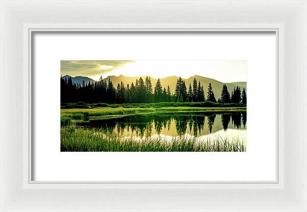 Rocky Mountain Sunrise - Framed Print