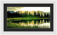 Rocky Mountain Sunrise - Framed Print