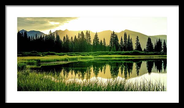 Rocky Mountain Sunrise - Framed Print