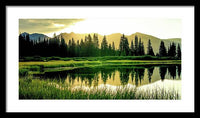 Rocky Mountain Sunrise - Framed Print