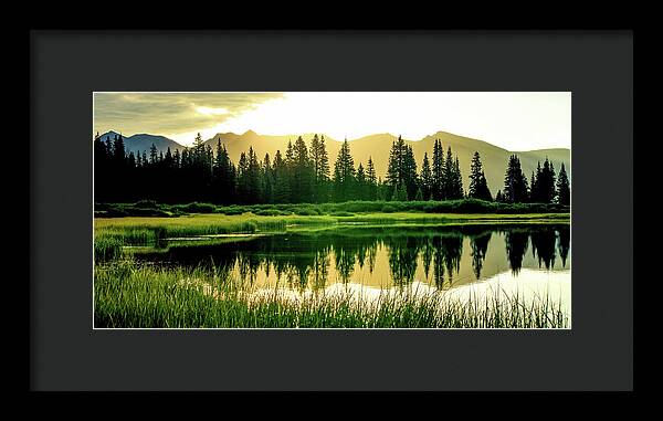 Rocky Mountain Sunrise - Framed Print