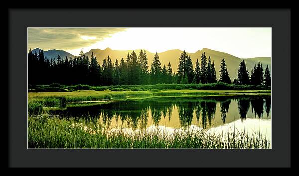 Rocky Mountain Sunrise - Framed Print