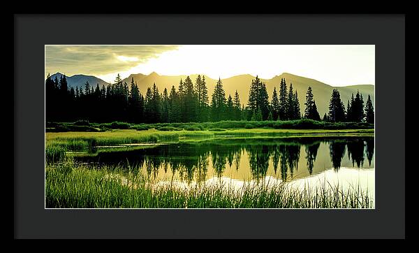 Rocky Mountain Sunrise - Framed Print