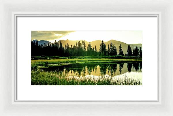 Rocky Mountain Sunrise - Framed Print