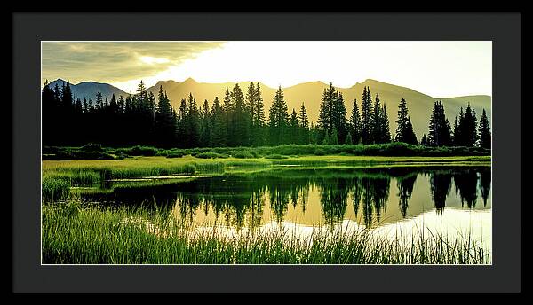 Rocky Mountain Sunrise - Framed Print