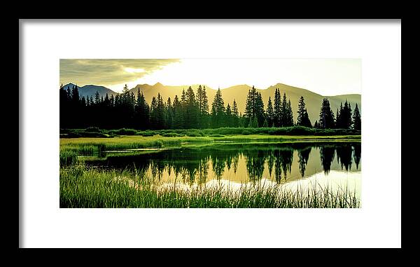 Rocky Mountain Sunrise - Framed Print