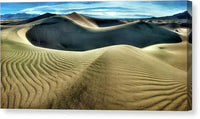 Sculpted sand dunes in Death Valley - Canvas Print