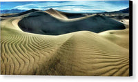 Sculpted sand dunes in Death Valley - Canvas Print