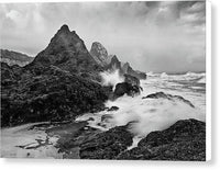 Seal Rocks and Surf - Canvas Print