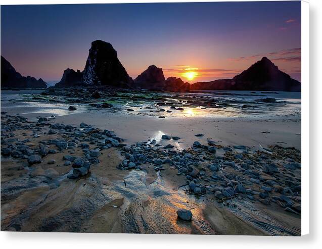 Seal Rocks Sunset - Canvas Print