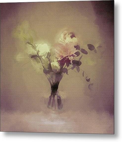 SemiAbstract Flowers - Metal Print