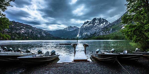 Storm at Sliver Lake Dock - Art Print