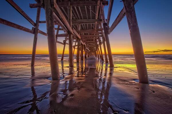 Sunset at San Clemente Pier - Art Print