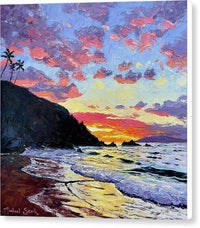 Sunset Glow Wailea - Canvas Print Canvas Print 1ArtCollection