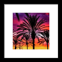 Sunset Palms - Framed Print