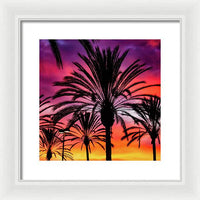 Sunset Palms - Framed Print