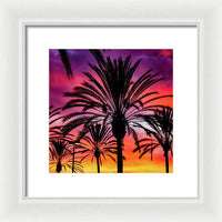 Sunset Palms - Framed Print