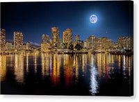 The Rise of the Super Moon - Canvas Print Canvas Print 1ArtCollection