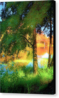 Tranquil Riverside - art - Canvas Print