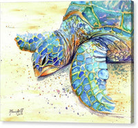 Turtle at Poipu Beach 4 - Canvas Print Canvas Print 1ArtCollection