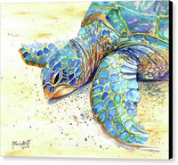 Turtle at Poipu Beach 4 - Canvas Print Canvas Print 1ArtCollection