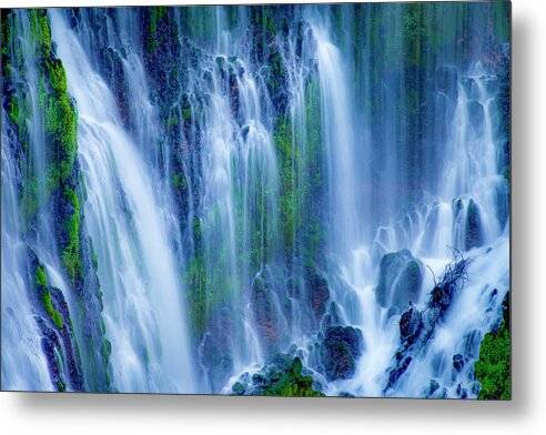 Veil of Blue - Metal Print