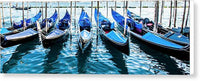 Venetian Gondolas Panorama - Canvas Print Canvas Print 1ArtCollection