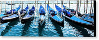 Venetian Gondolas Panorama - Canvas Print Canvas Print 1ArtCollection