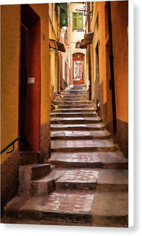 Vernazza Stairs - Canvas Print Canvas Print 1ArtCollection