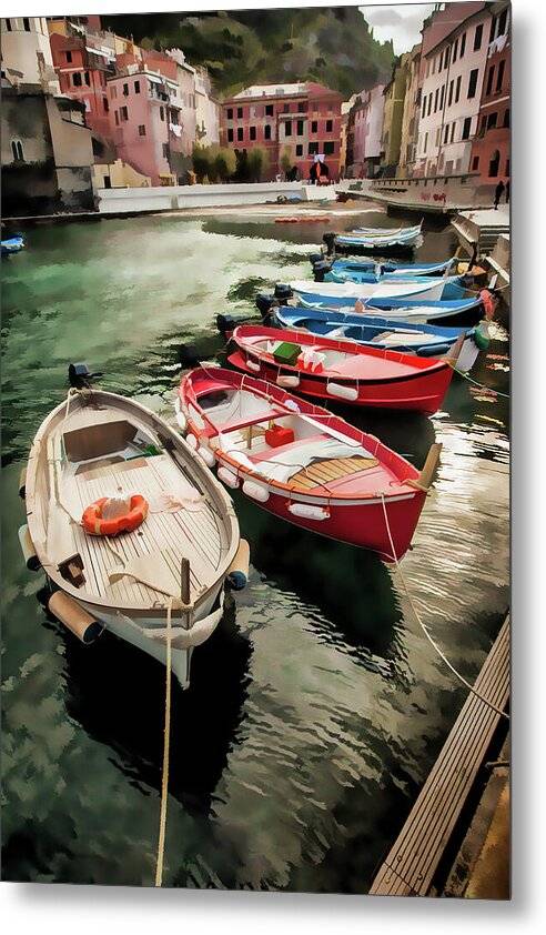 Vernazza Waterfront 2 - Metal Print Metal Print 1ArtCollection