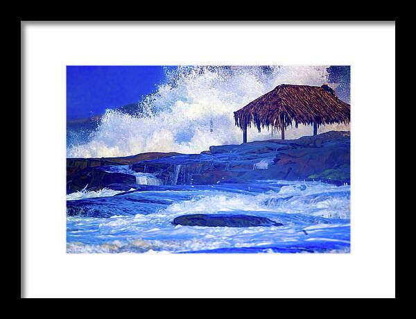 Windansea Christmas - Framed Print