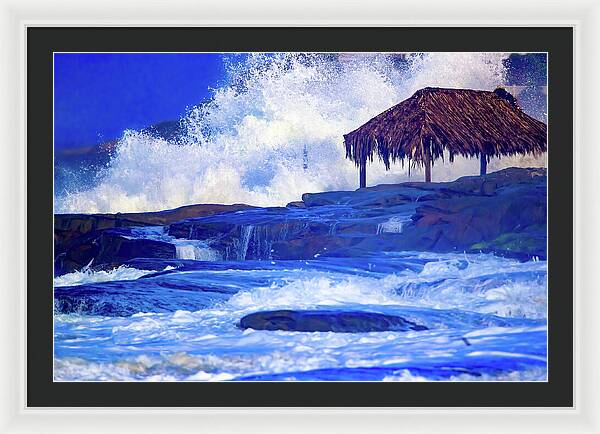 Windansea Christmas - Framed Print