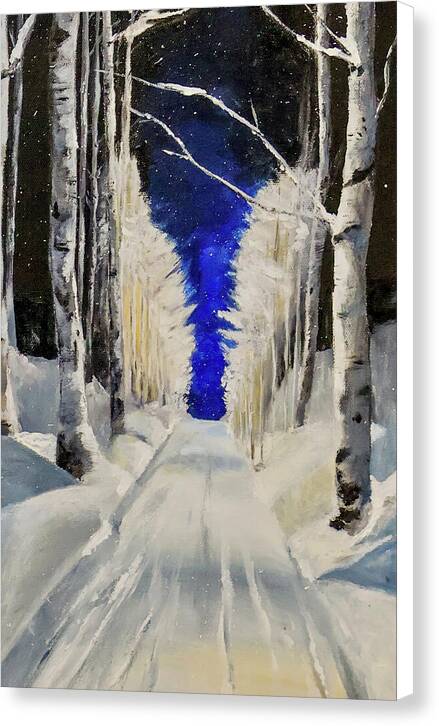 Wintry Birch - Canvas Print