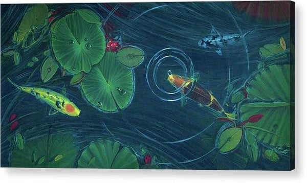 Koi and Lillies 1 - Acrylic Print Acrylic Print 1ArtCollection