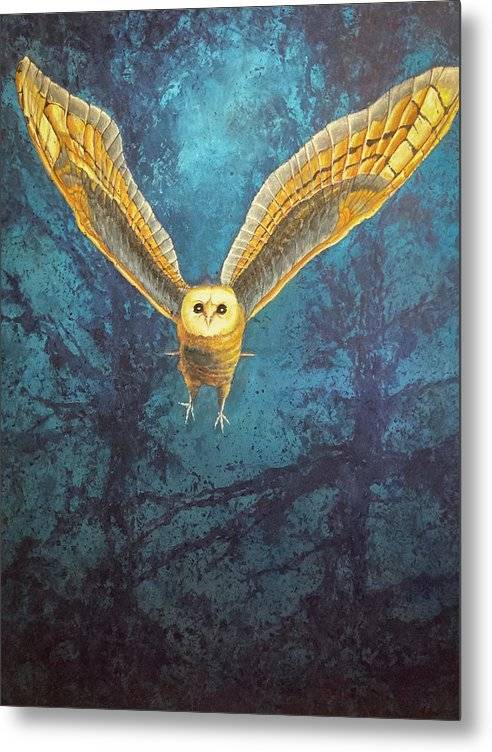 Night Owl 1 - Metal Print Metal Print 1ArtCollection